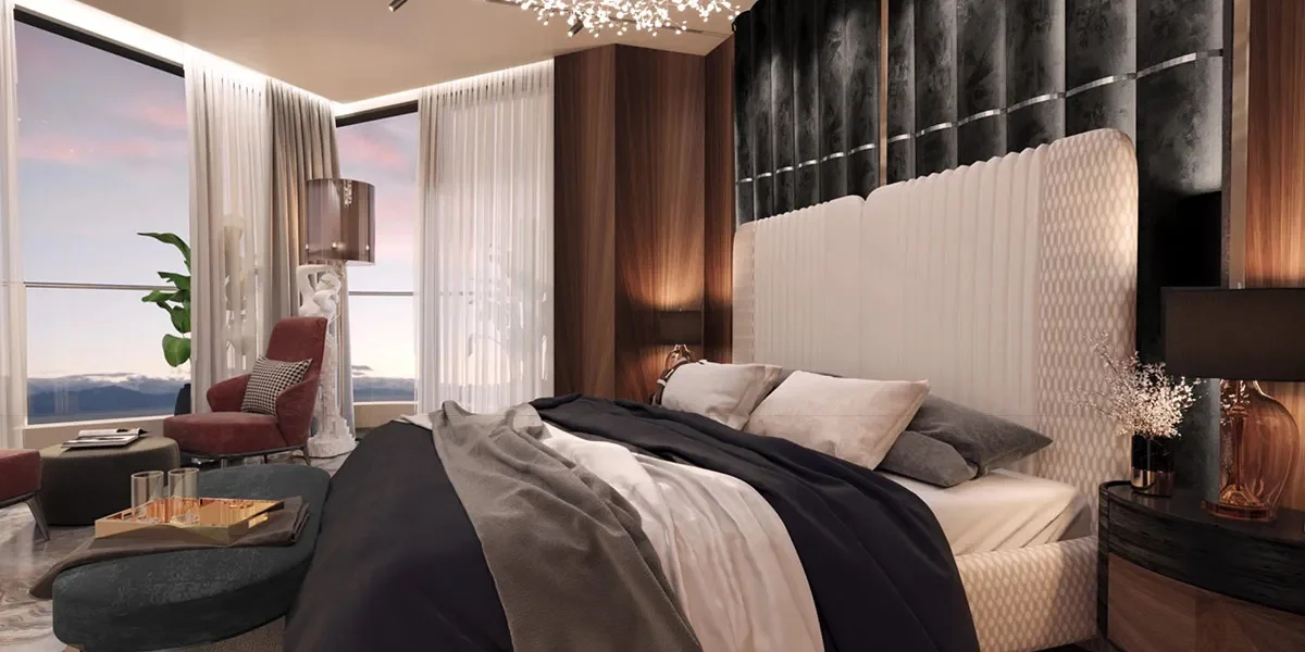 Modern Master Bedroom Designs, Bedroom Lighting, Bedroom Furniture Ideas, Modern Layout, Bedroom Color Palettes, Sumessh Menon And Assosiates