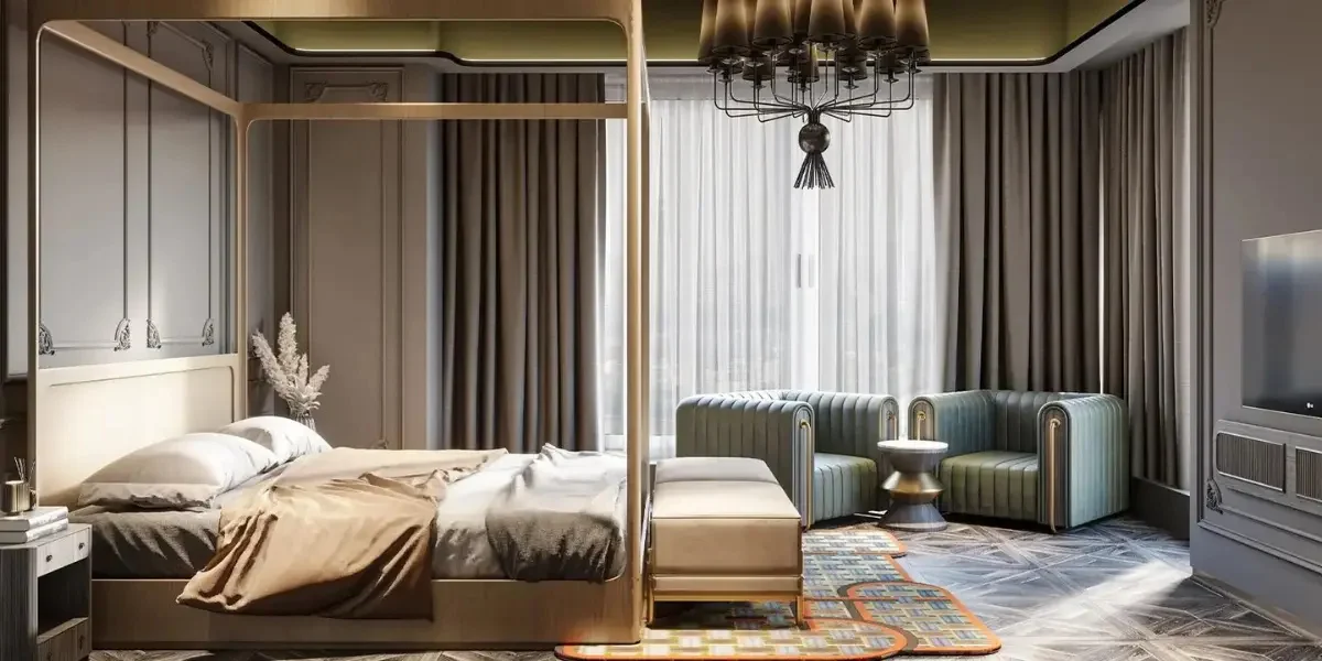 Modern Master Bedroom Designs, Bedroom Lighting, Bedroom Furniture Ideas, Modern Layout, Bedroom Color Palettes, Sumessh Menon And Assosiates